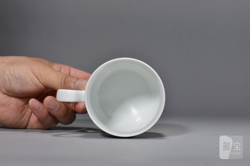 五十年代 王大凡粉彩「渔翁得利」茶杯 - 图8